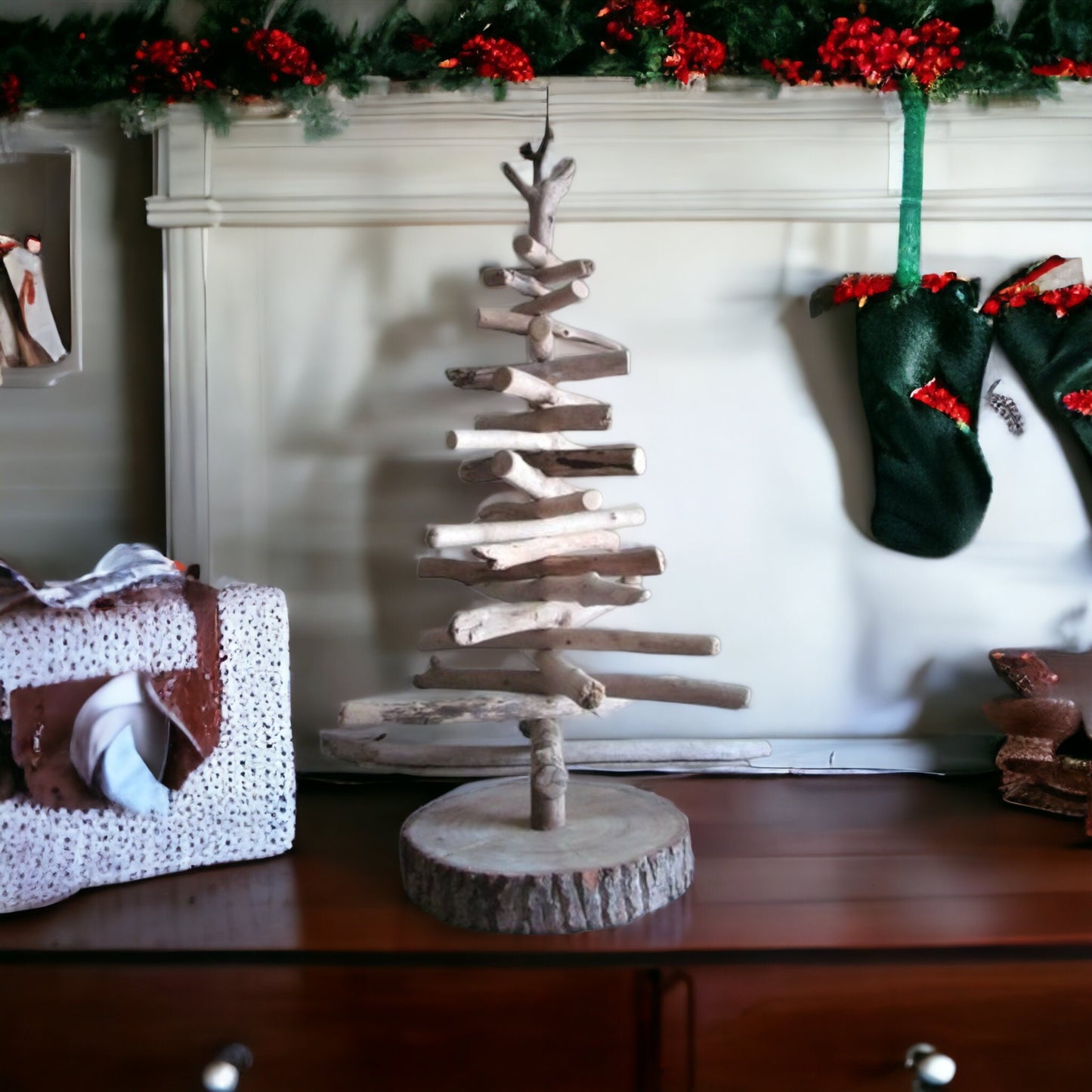 Handcrafted Driftwood Christmas Tree - Two and Three Foot Tall Options