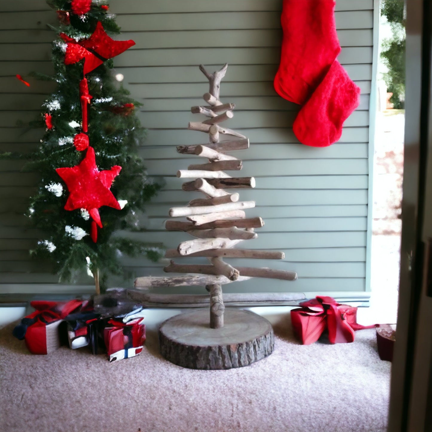 Handcrafted Driftwood Christmas Tree - Two and Three Foot Tall Options