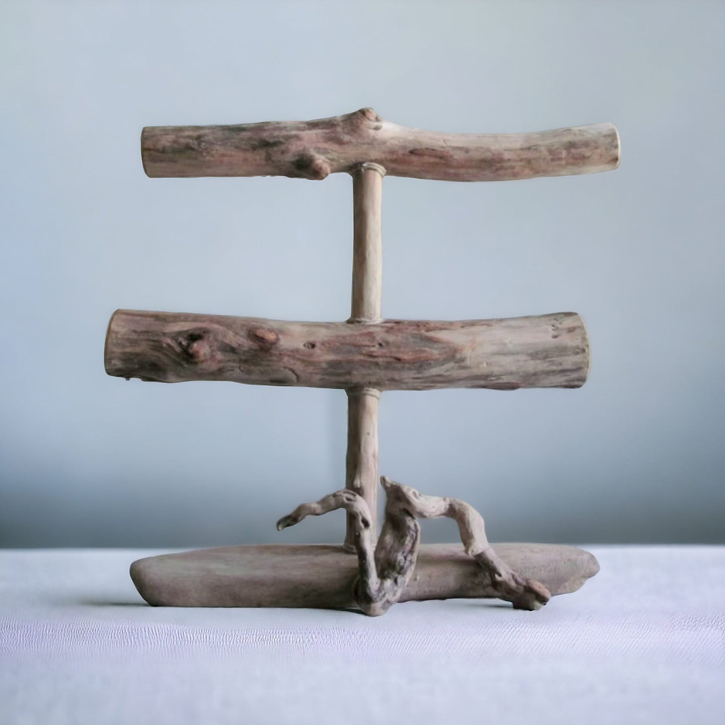 Driftwood 2 Tiered Bracelet Display - Driftwood Boutique Jewelry Display