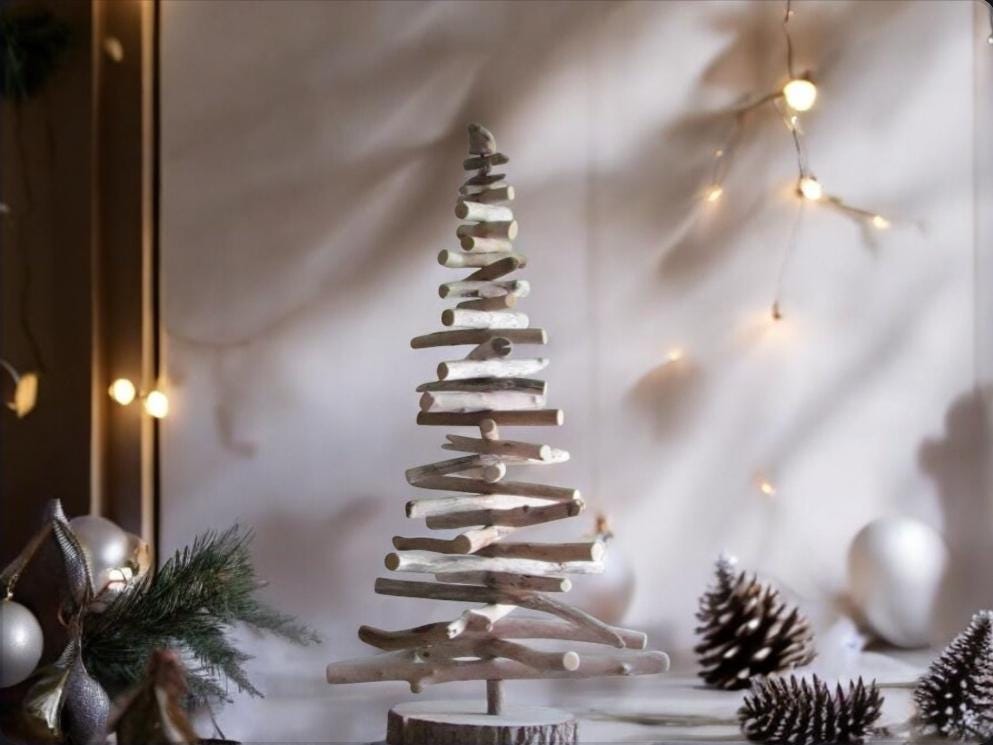 Handcrafted Driftwood Christmas Tree - Two and Three Foot Tall Options
