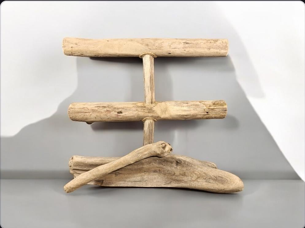 Driftwood 2 Tiered Bracelet Display - Driftwood Boutique Jewelry Display