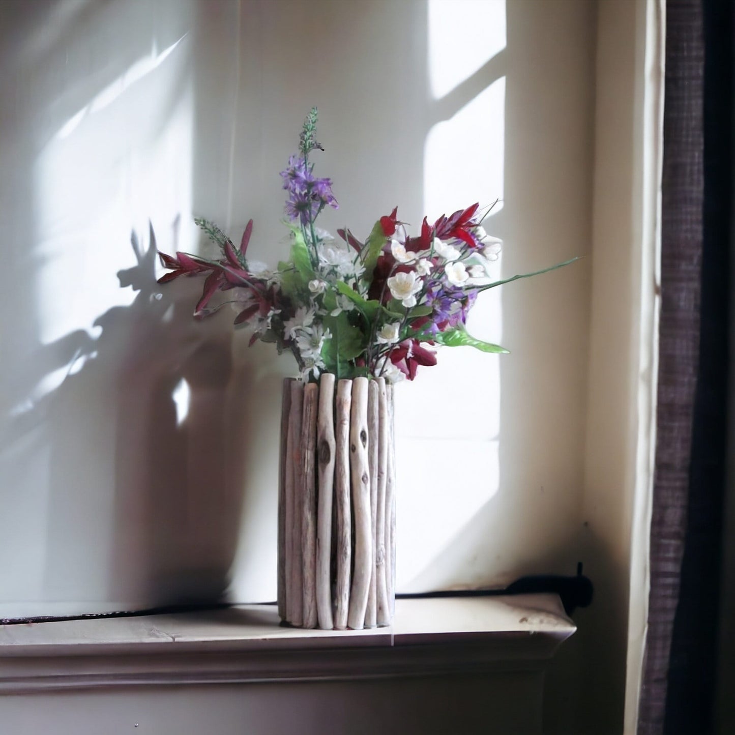 Tall Driftwood Vase/Candle Holder - Driftwood Vase Centerpiece