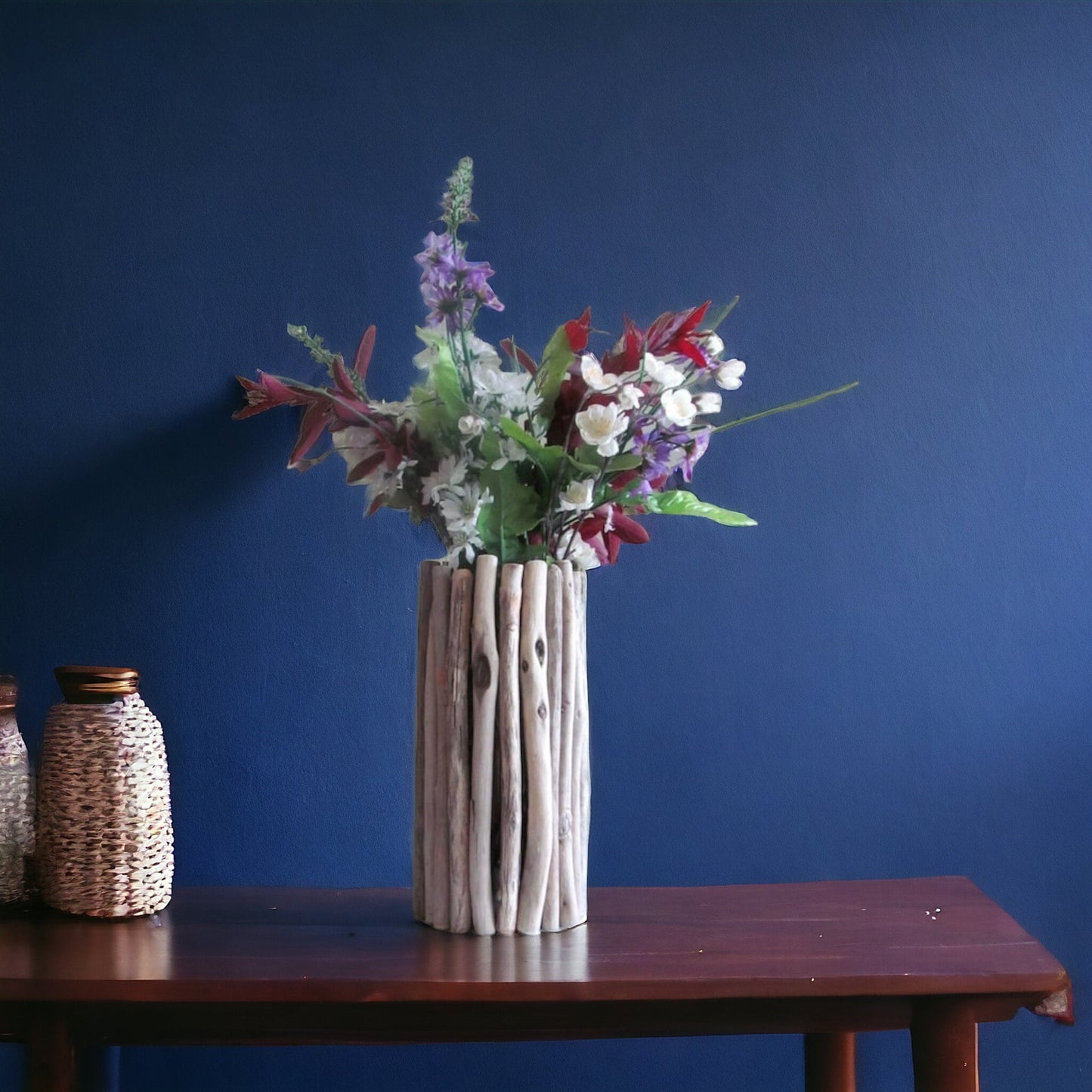 Tall Driftwood Vase/Candle Holder - Driftwood Vase Centerpiece