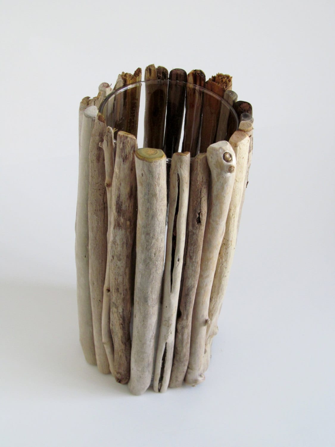 Tall Driftwood Vase/Candle Holder - Driftwood Vase Centerpiece